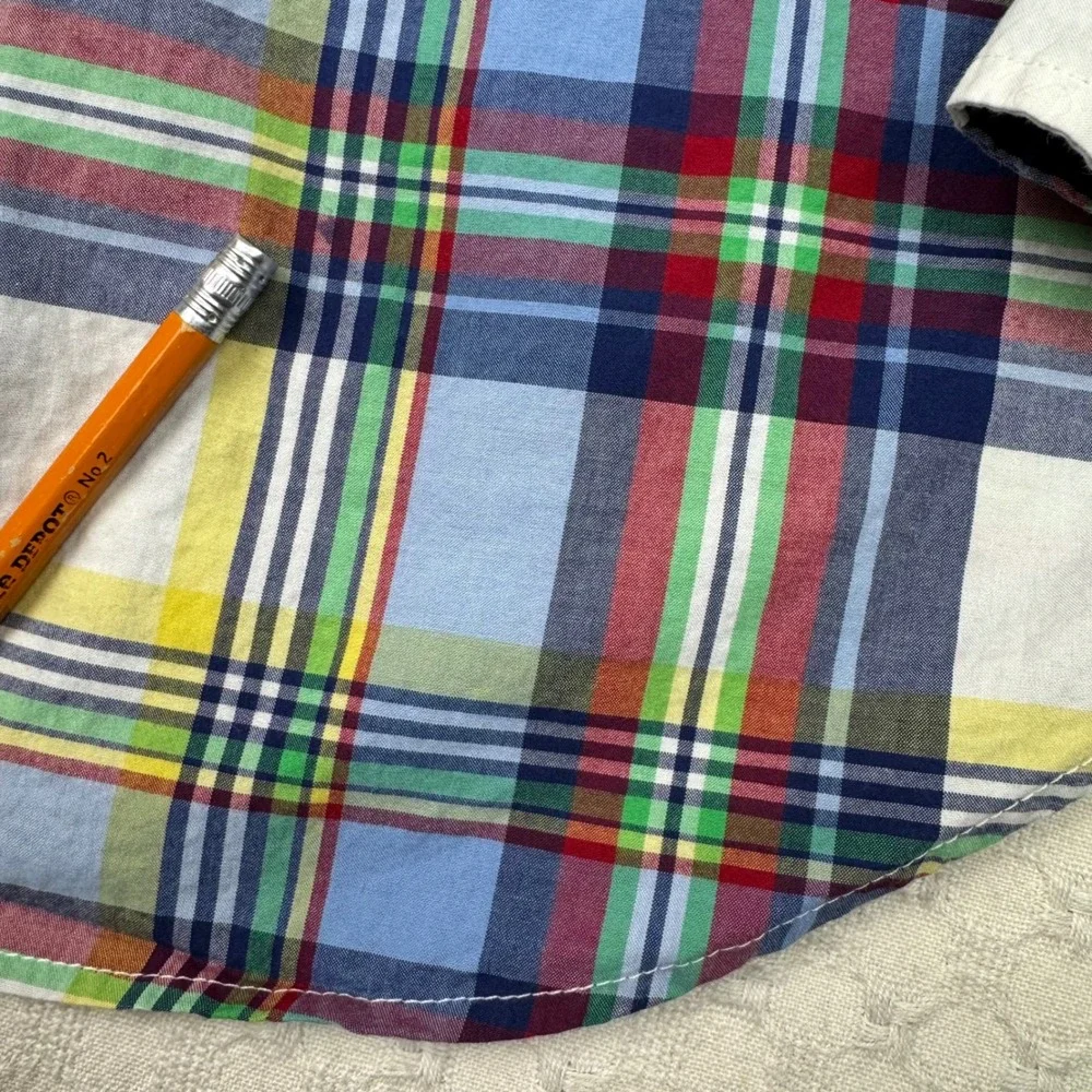 Ralph Lauren Plaid Button Down Shirt Kids Size‎ 5 Long Sleeve Multicolor Preppy